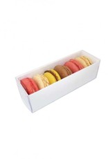O'Creme Macaron Box with Clear Lid (sleeve)