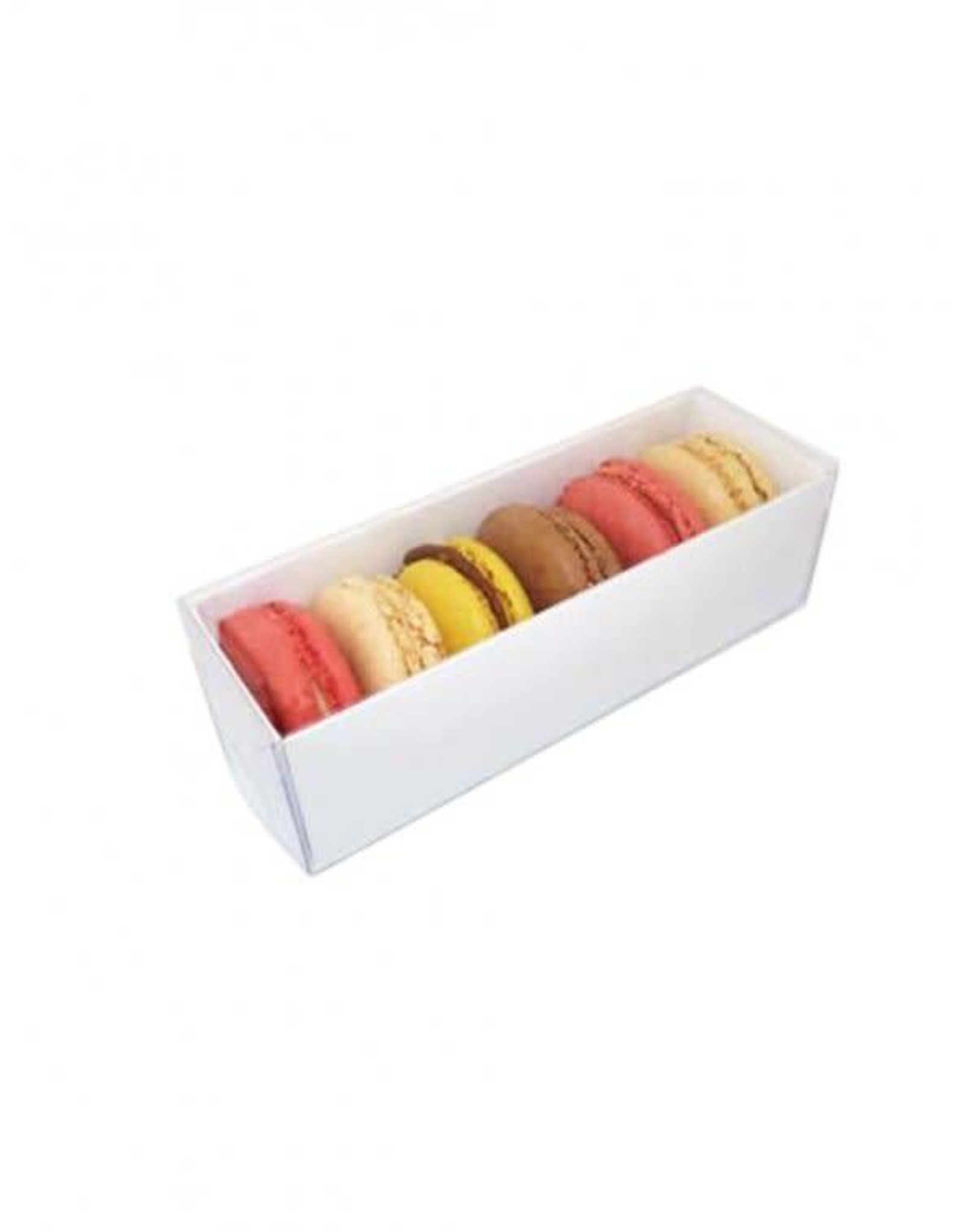 O'Creme Macaron Box with Clear Lid (sleeve)