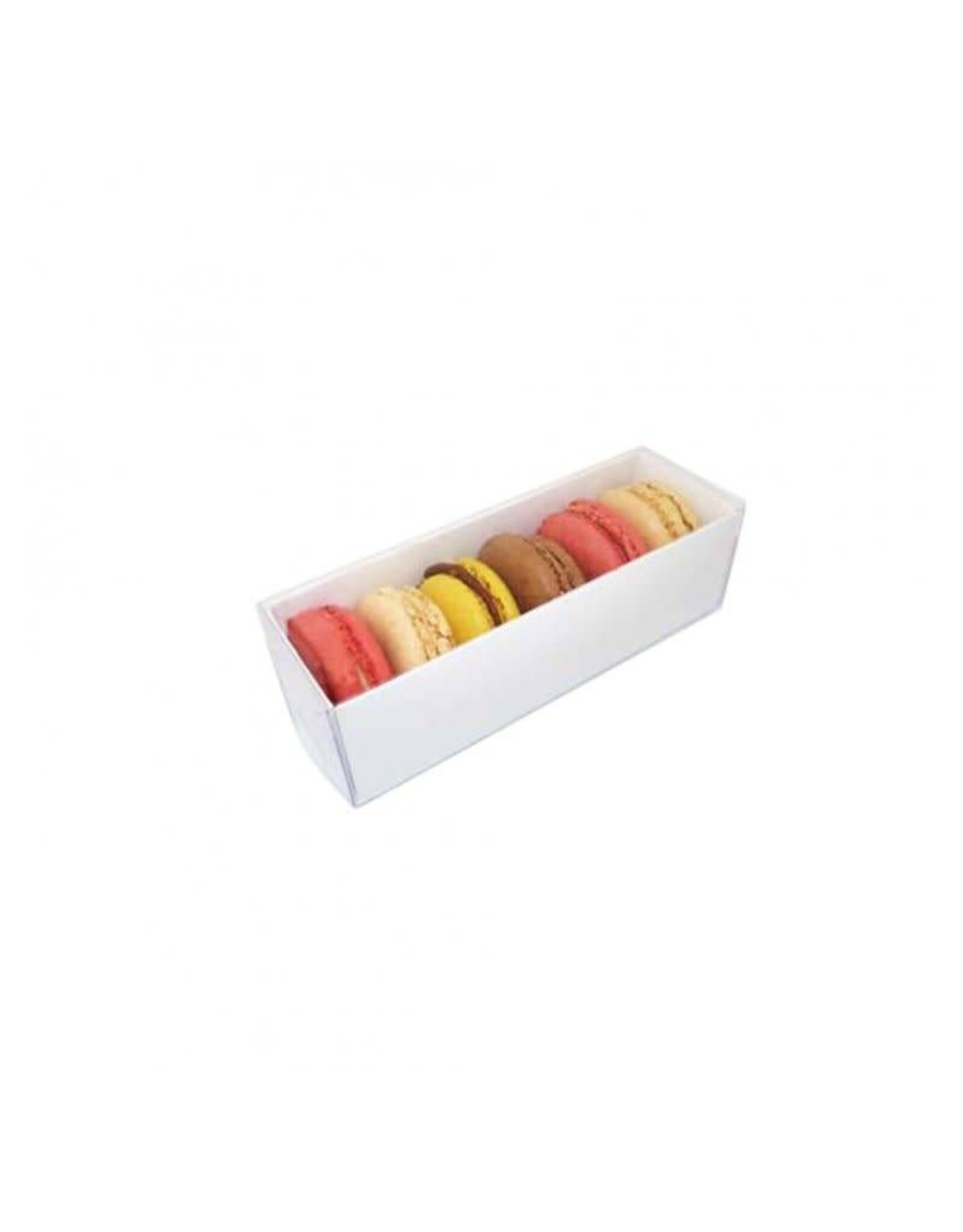 O'Creme Macaron Box with Clear Lid (sleeve)