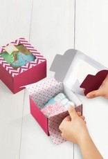 Cookie Boxes, Medium (Pink Chevron) Set of 3