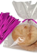 Twist Ties (Hot Pink Metallic) Pkg of 25