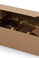 Kraft Pinstripe Candy Box (1/2 lb.)