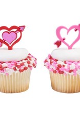 Heart and Arrow Cupcake Picks