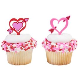 Heart and Arrow Cupcake Picks