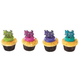 Mardi Gras Cupcake Pick