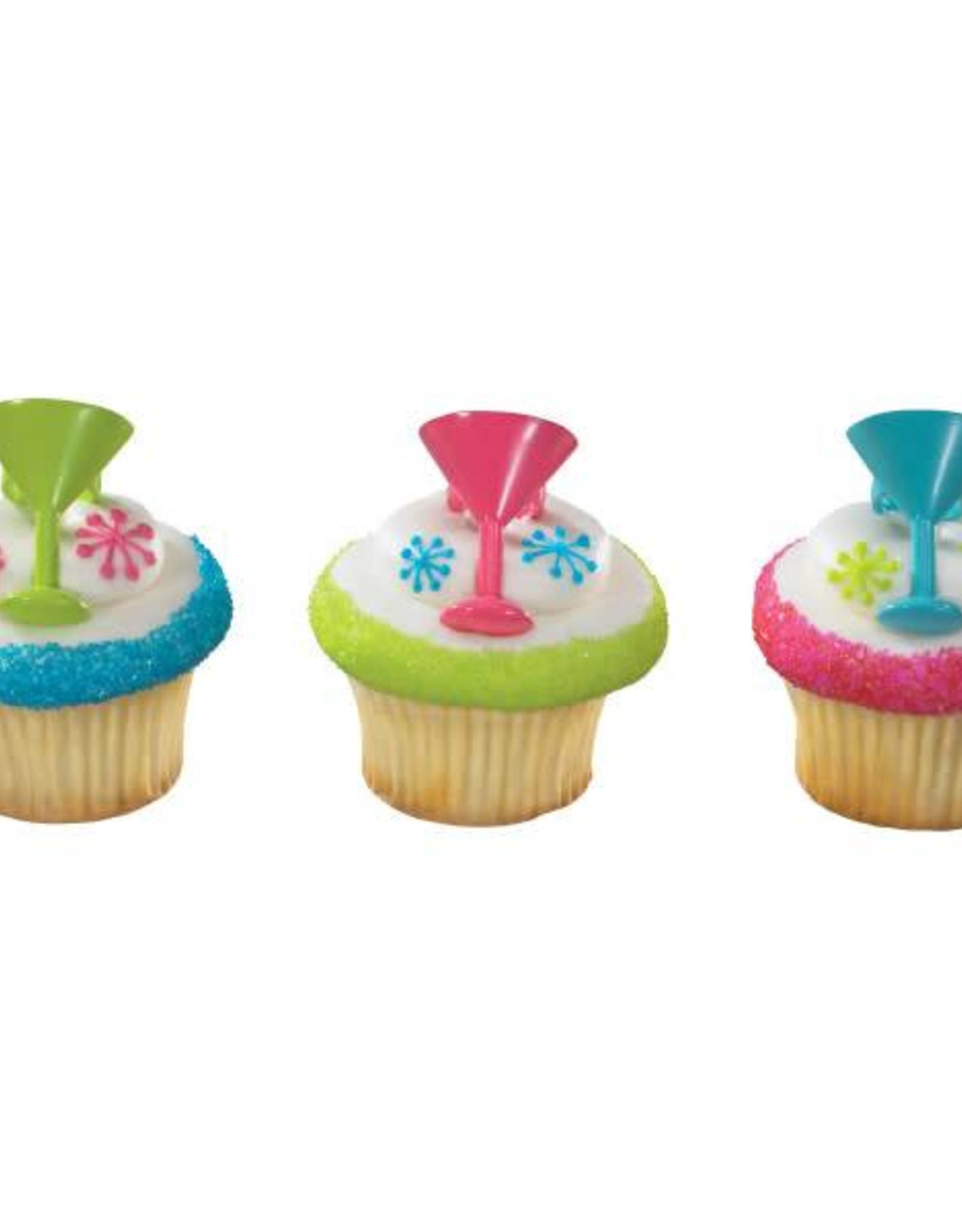 Cocktail Glass Cupcake Rings