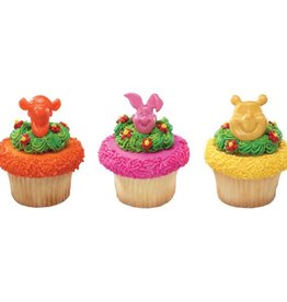 Pooh, Tigger and Piglet Cupcake Rings