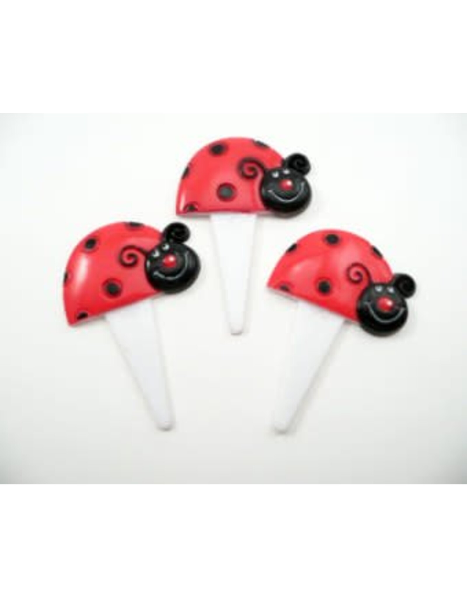 Lady Bug Cupcake Picks