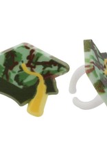 Camouflage Graduation Hat Rings (12/pkg)