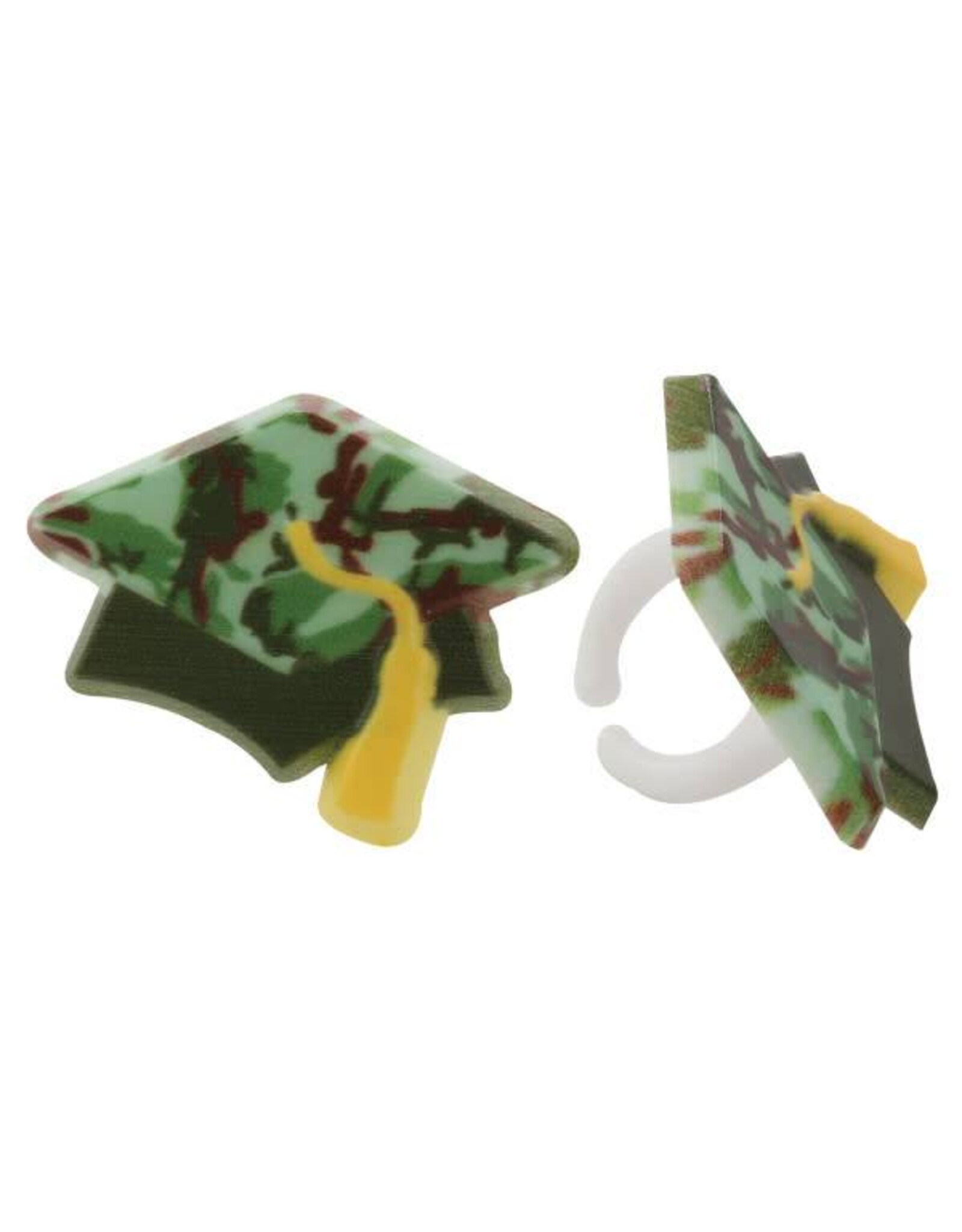 Camouflage Graduation Hat Rings (12/pkg)