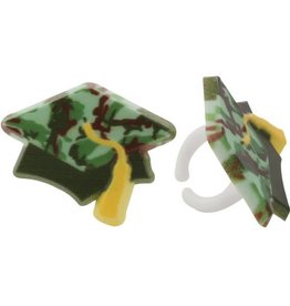 Camouflage Graduation Hat Rings (12/pkg)