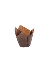 Brown Tulip Baking Cups (24ct)