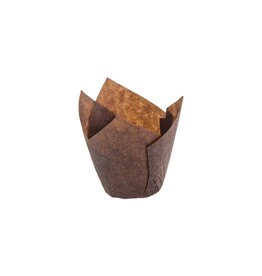 Brown Tulip Baking Cups (24ct)