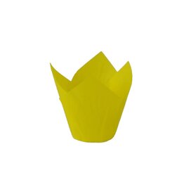 Yellow Tulip Baking Cups (24ct)