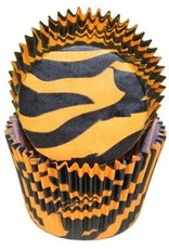 Zebra (Orange and Black) Baking Cups