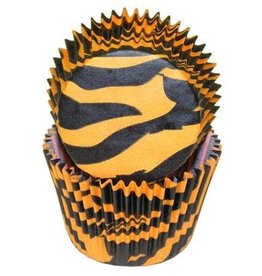 Zebra (Orange and Black) Baking Cups