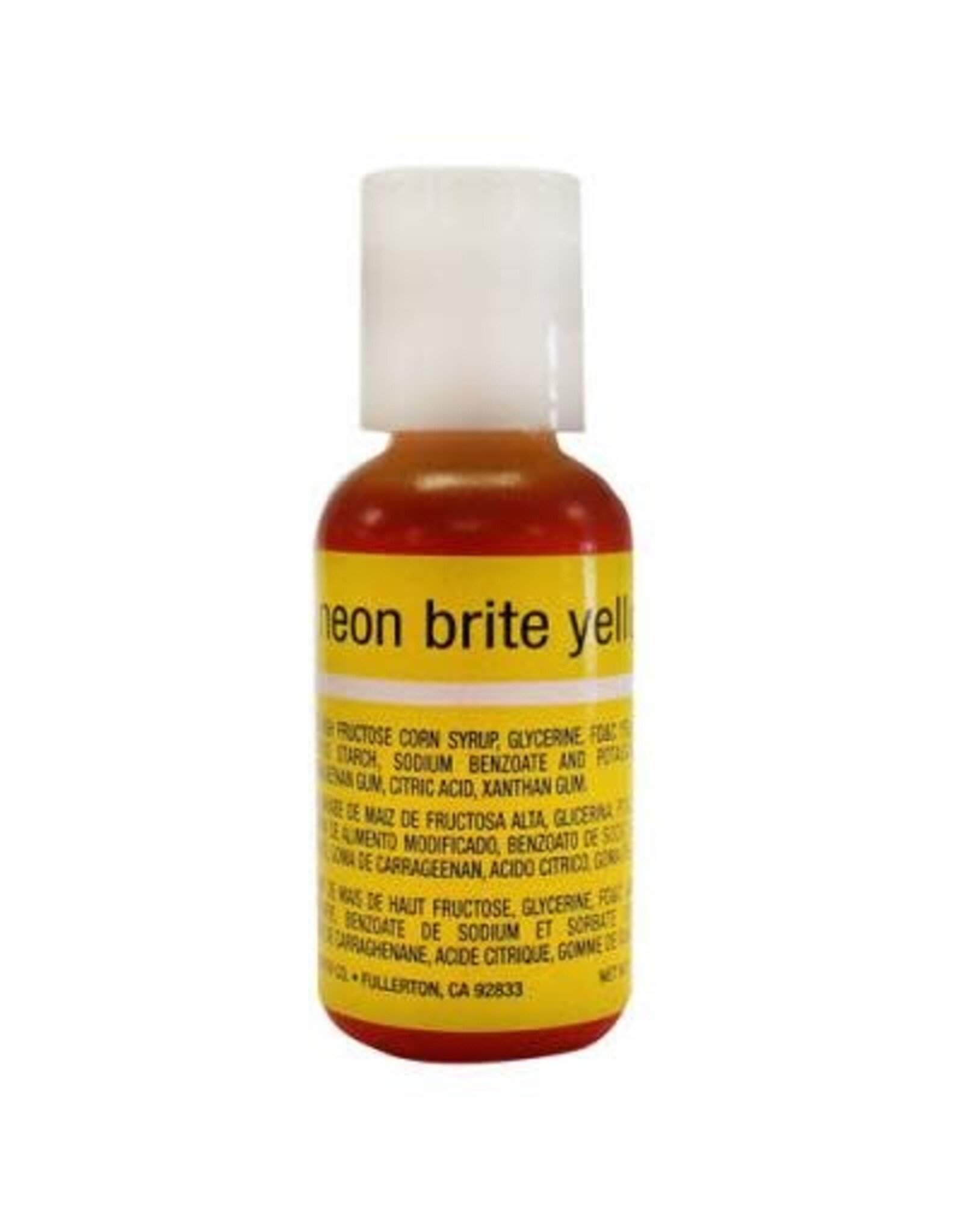 Neon Yellow ChefMaster Liqua-Gel 3/4oz