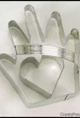 Ann Clark Heart in Hand Cookie Cutter with Handle (5")