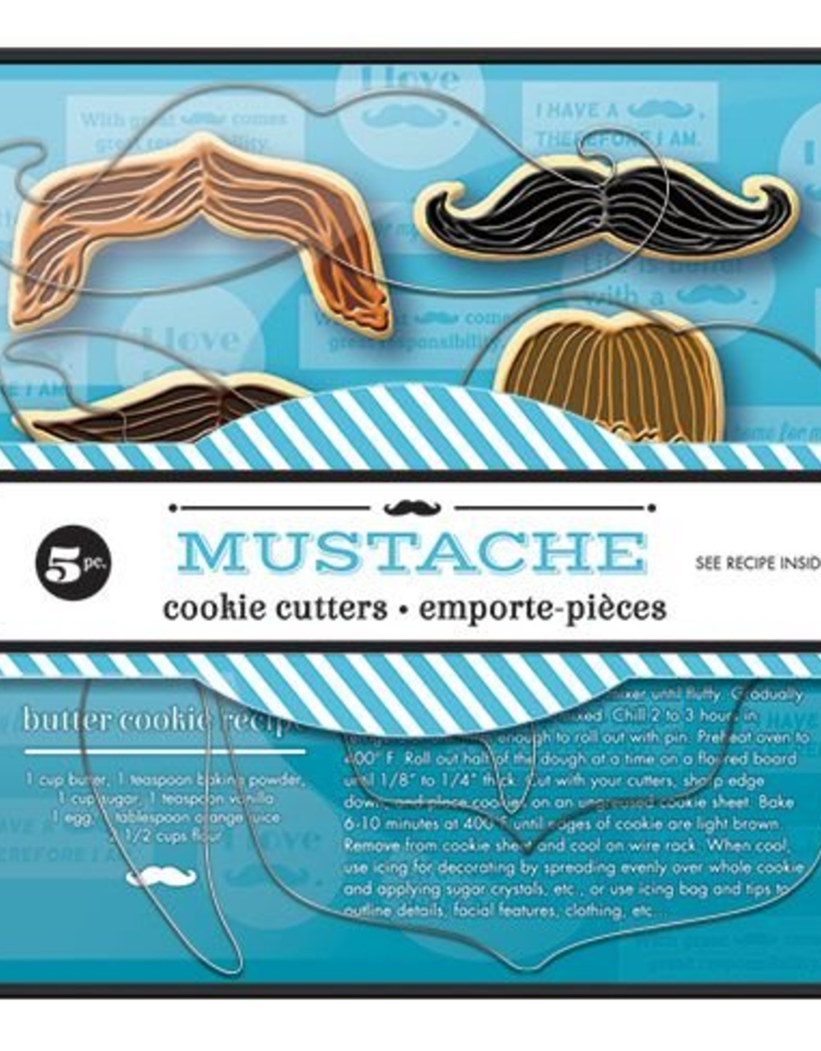 Fox Run Mustache Cookie Cutter Set