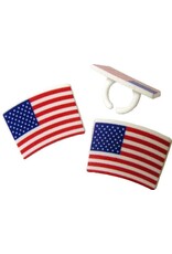 American Flag Rings (12/pkg)