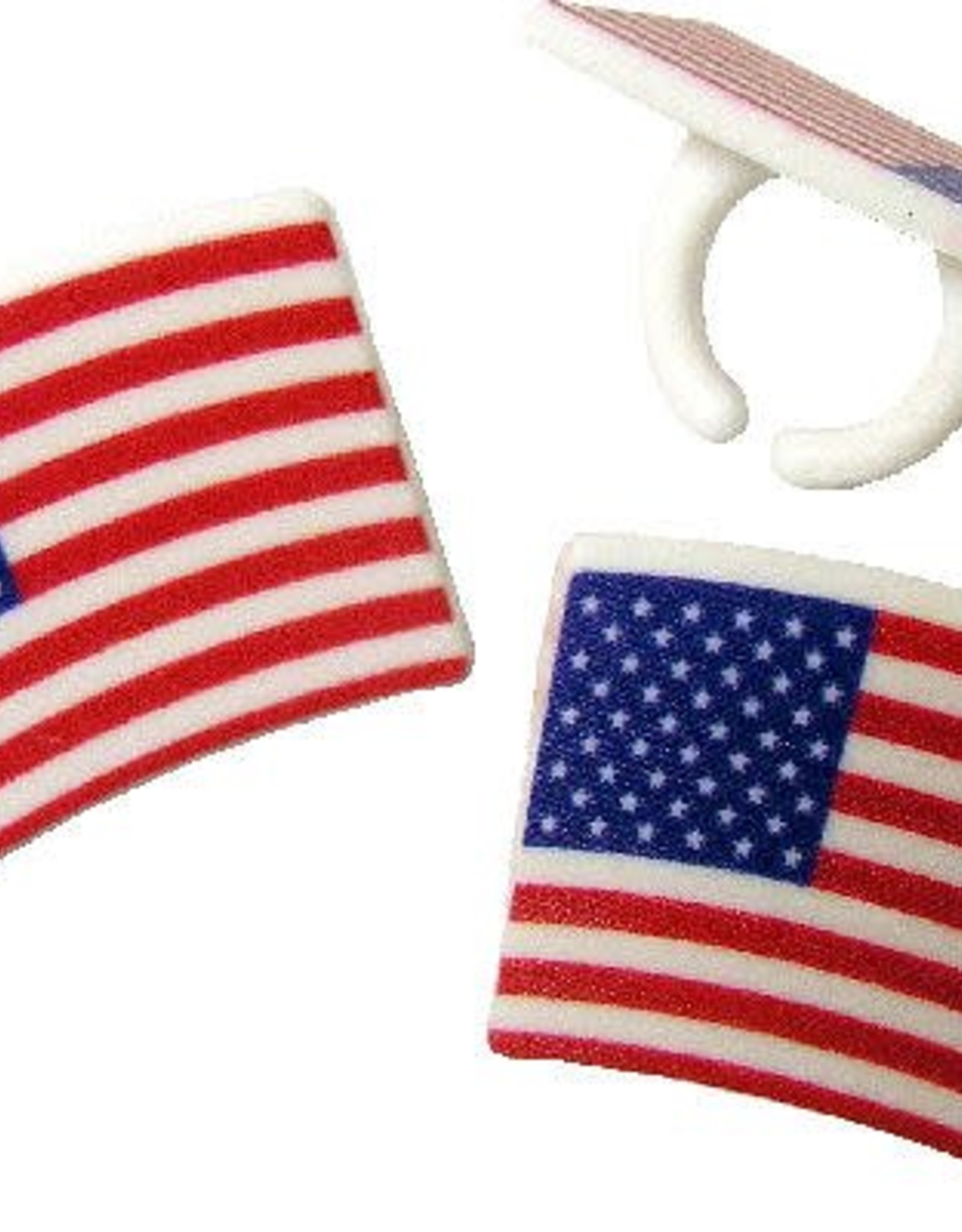 American Flag Rings (12/pkg)