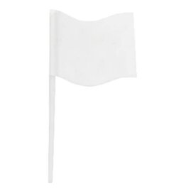 White Flag Cupcake Picks (12/pkg)