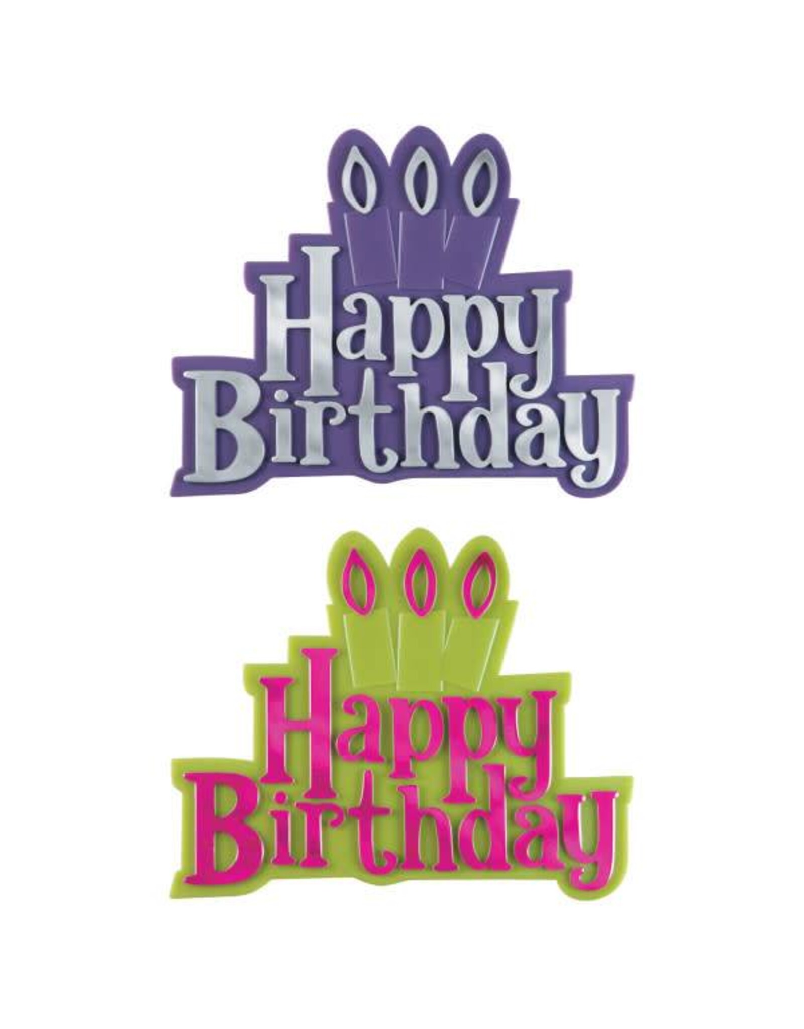 Happy Birthday with Candles Layon