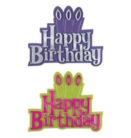 Happy Birthday with Candles Layon