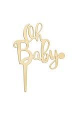 Oh Baby Candle Holder Cake Topper