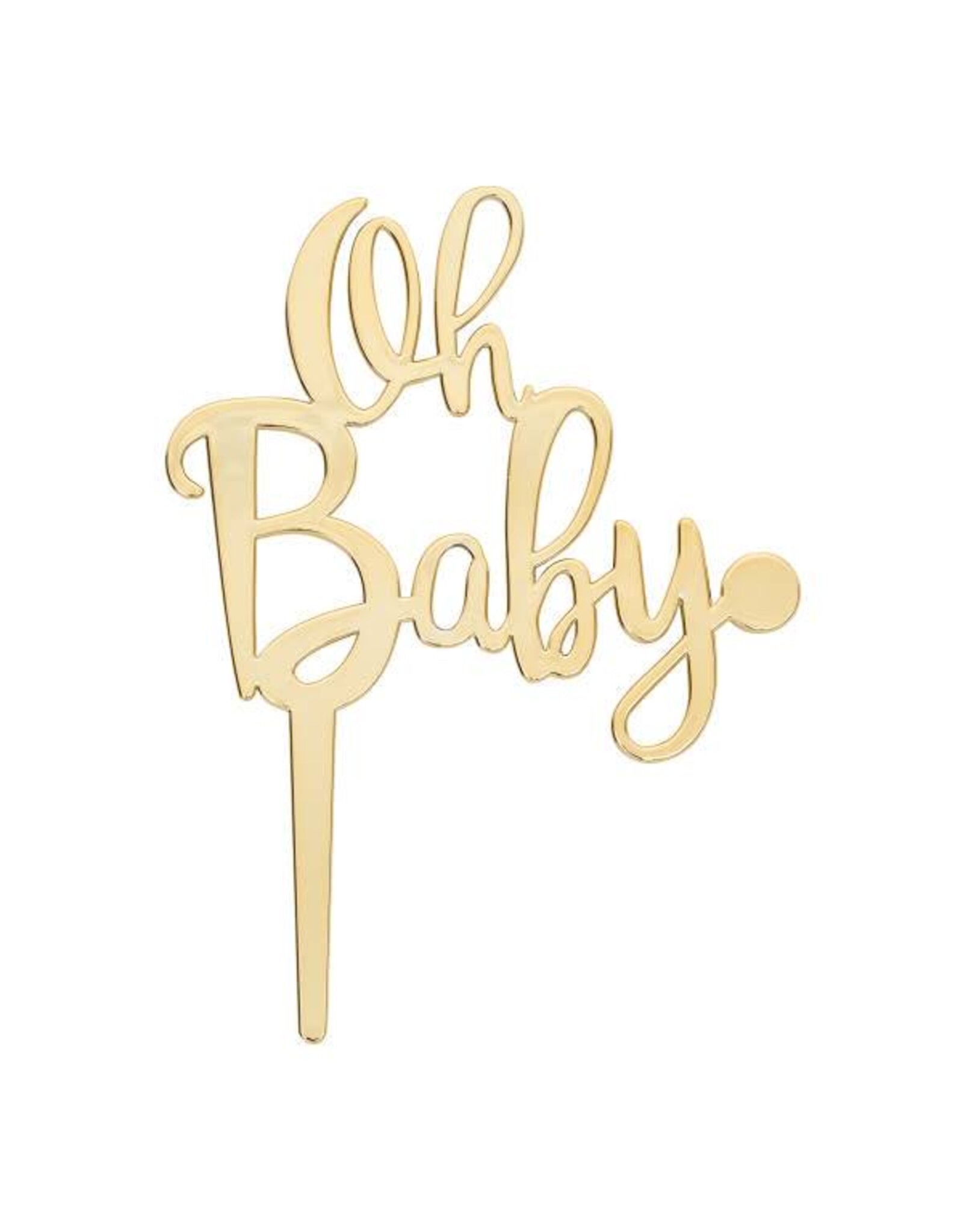 Oh Baby Candle Holder Cake Topper