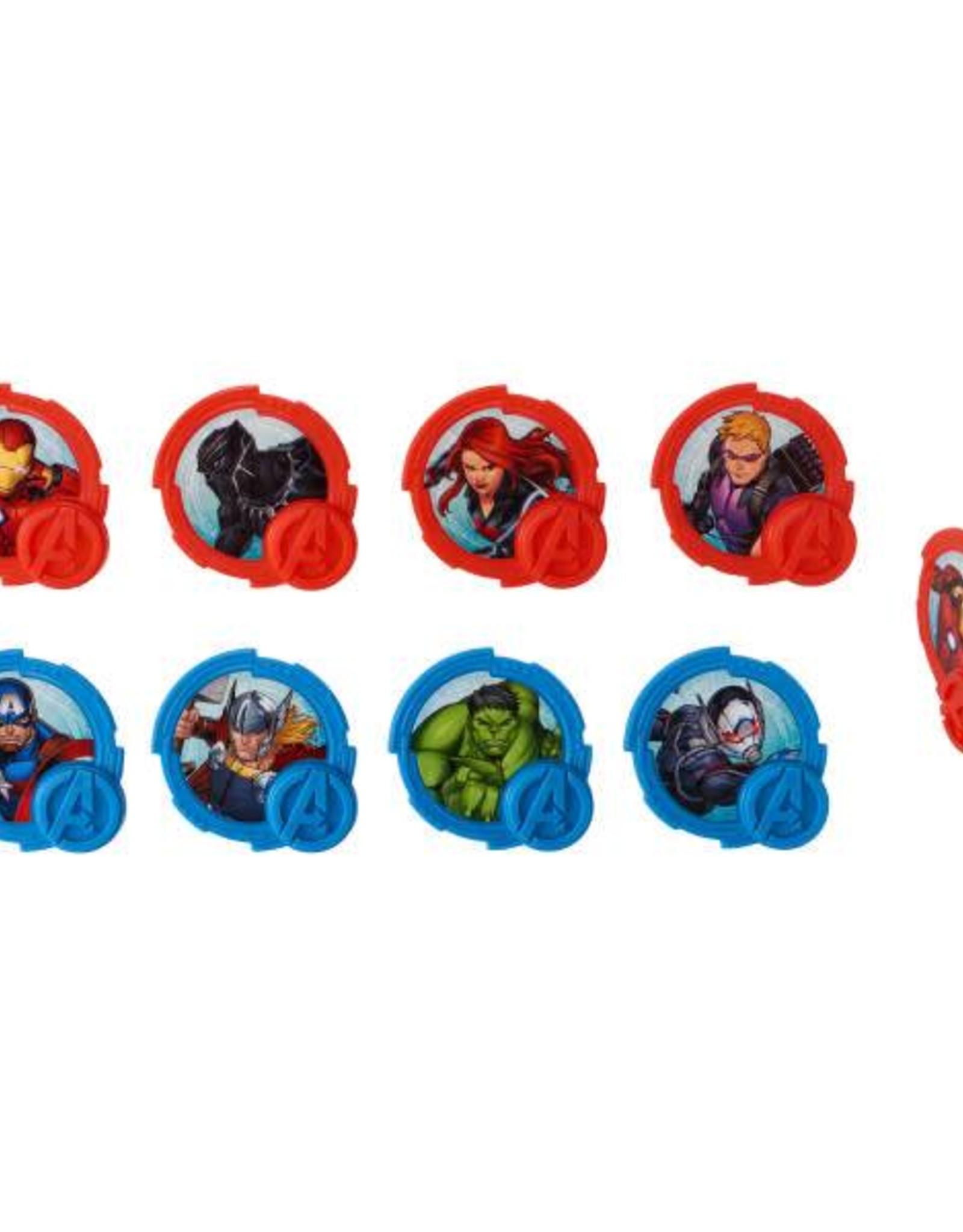 Avengers Cupcake Rings (12/pkg)
