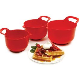 Red Mixing Bowl Set (3pc set)