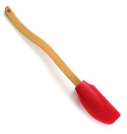 Medium Silicone Spatula with Hook (Red)