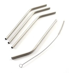 Stainless Steel Drinking Straws with Cleaning Brush