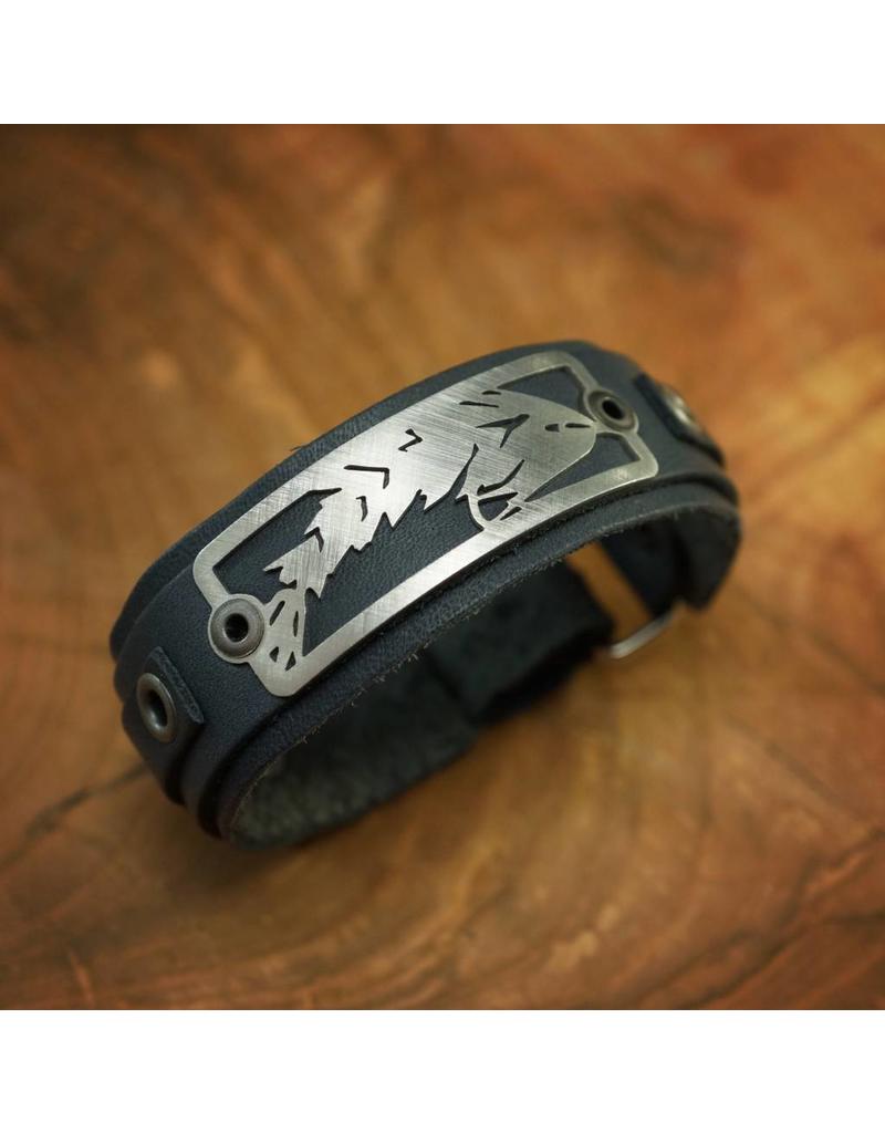 Sight Line Leather Fishing Bracelet