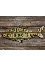 Cody's Fish Vintage License Plate Fish Art