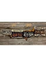 Cody's Fish Vintage License Plate Fish Art