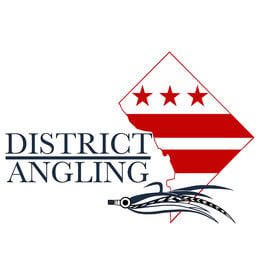 District Angling District Angling Mini Logo Sticker