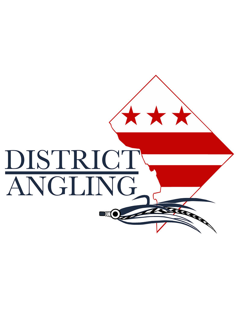 District Angling District Angling Mini Logo Sticker