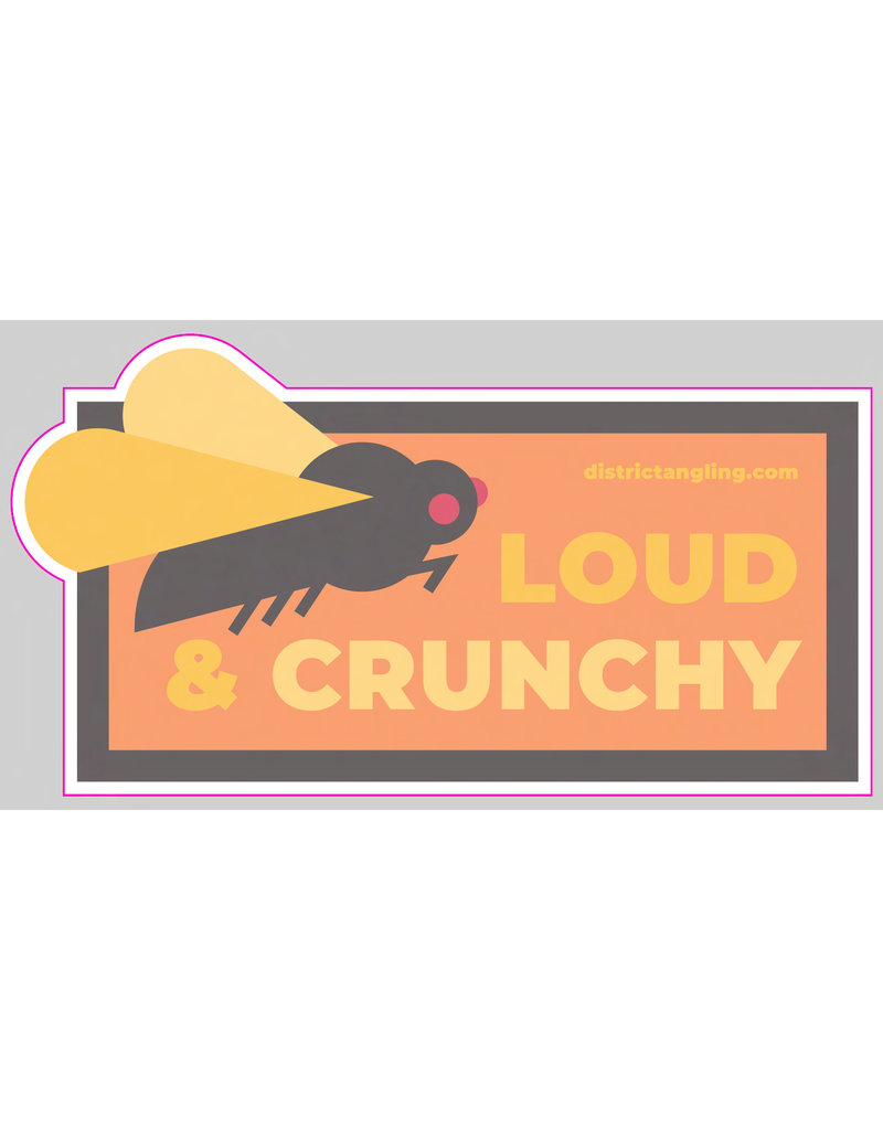 District Angling Loud And Crunchy Sticker