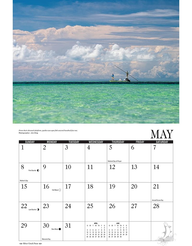 2022 Saltwater Fly Fishing Calendar