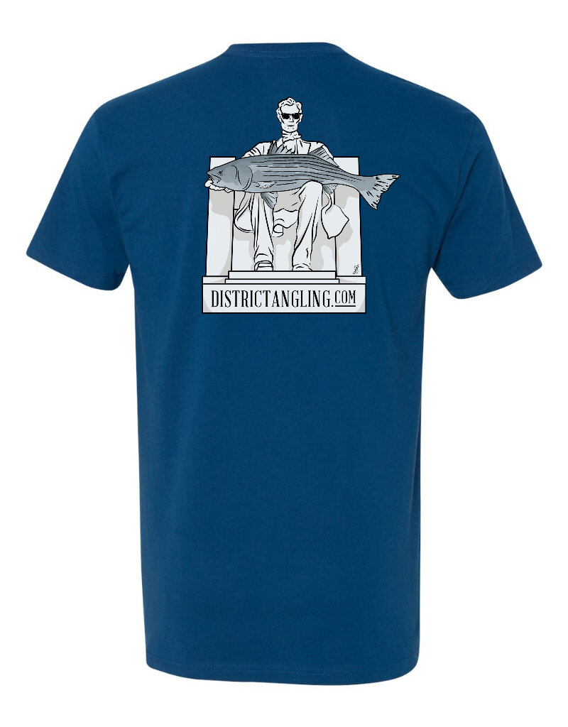 District Angling Honest Abe Short Sleeve Cotton Tee