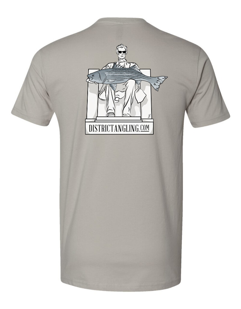District Angling Honest Abe Short Sleeve Cotton Tee