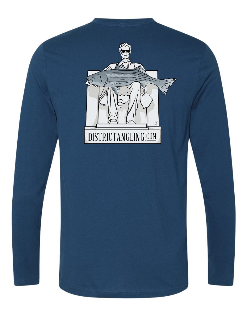 District Angling DA Honest Abe Cotton Tee LS
