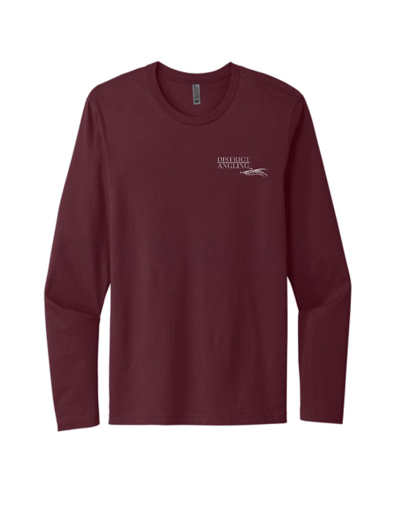 District Angling Honest Abe Long Sleeve Cotton Tee