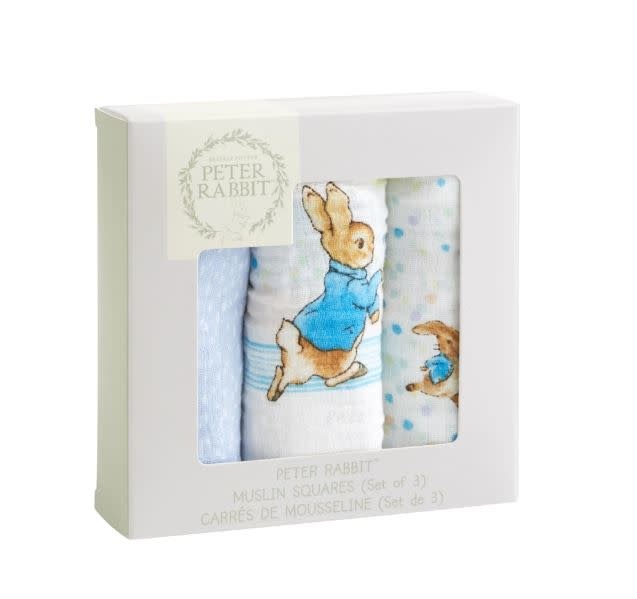 peter rabbit muslin squares