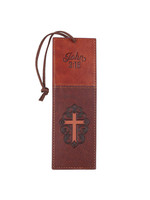 Christian Art Gifts Page Marker Brown Cross
