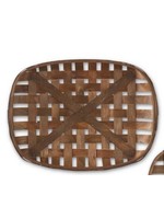 K & K Interiors, Inc. Medium Rounded Rectangular Tobacco Basket