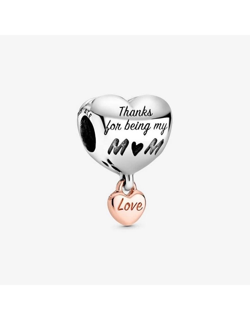 Charm Love You Mom Heart Nest Feathers Gifts