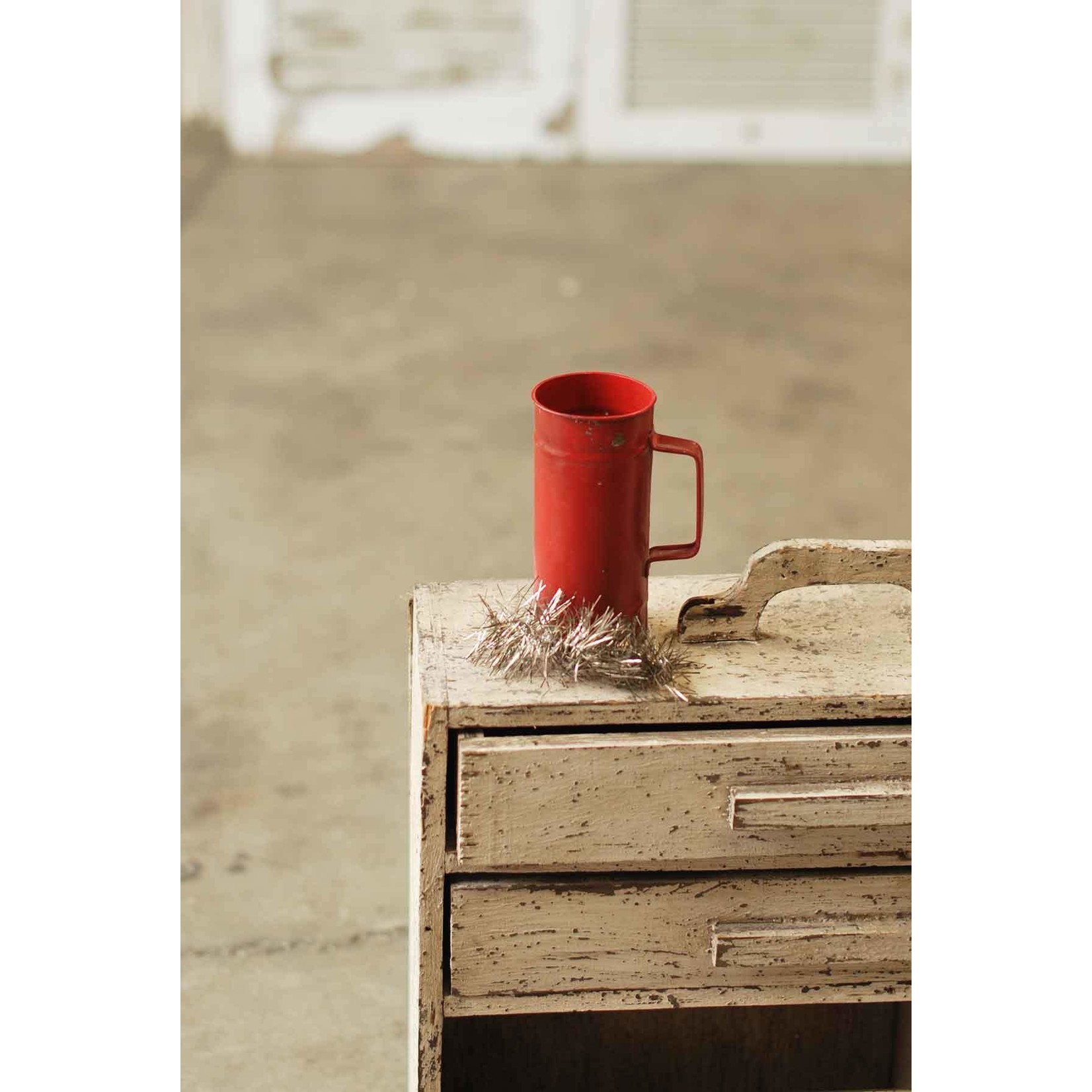 6" Woodbury Container Red